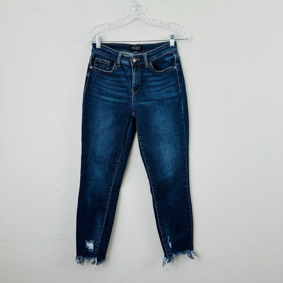 Judy Blue Slim Fit Straight Leg Cropped Ankle Jeans Women’s Size 26 - Picture 1 of 8